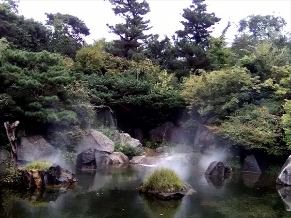 Драконий водопад с искусственным туманом